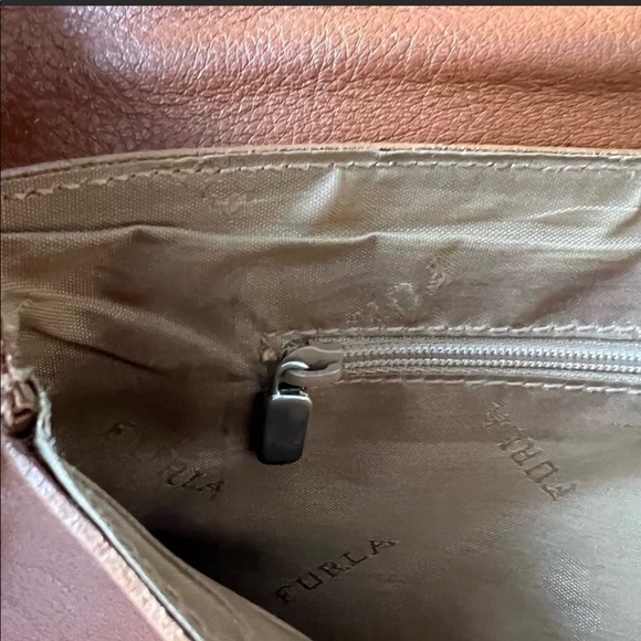 FURLA Leather Crossbody Bag/Purse Vintage Made in Italy - Picture 5 of 12